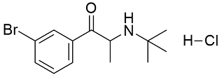Bupropion USP RC B ; Bupropion USP Related Compound B (HCl Salt) ; 2-(tert-Butylamino)-3'-bromopropiophenone hydrochloride ; 2-(tert-Butylamino)-1-(3-bromophenyl)propan-1-one hydrochloride | 1049718-43-5 