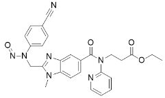 CBA Nitraso impurity ;ethyl 3-(2-(((4-cyanophenyl)(nitroso)amino)methyl)-1-methyl-N-(pyridin-2-yl)-1H-benzo[d]imidazole-5-carboxamido)propanoate