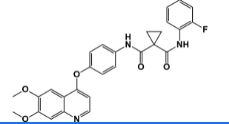 Cabozantinib 2-fluoro Impurity; N-(4-((6,7-dimethoxyquinolin-4-yl)oxy)phenyl)-N-(3-fluorophenyl)cyclopropane-1,1-dicarboxamide