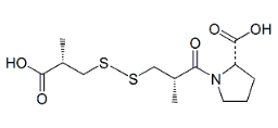 Captopril EP Impurity M ;  (2S)-1-[(2S)-3-[[(2S)-2-Carboxypropyl]disulfanyl]-2-methylpropanoyl] pyrrolidine-2-carboxylic acid ;