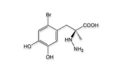 Carbidopa EP Impurity J ; 2-Bromo (S)-Carbidopa ; (2S)-3-(2-Bromo-4,5-dihydroxyphenyl)-2-hydrazino-2-methylpropanoic acid ;43197-33-7