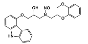Carvedilol nitroso Impurity; N-(3-((9H-carbazol-4-yl)oxy)-2-hydroxypropyl)-N-(2-(2-methoxyphenoxy)ethyl)nitrous amide