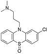 Chlorpromazine EP Impurity A ; Chlorpromazine Sulfoxide ;3-(2-Chloro-10H-phenothiazin-10-yl)-N,N-dimethylpropan-1-amine S-oxide  |   969-99-3