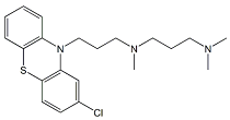 Chlorpromazine EP Impurity B ;2-Chloro-10-[3-[[3-(dimethylamino)propyl]methylamino]propyl]phenothiazine   |   19077-20-4