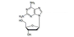 Cladribine EP Impurity A;(2R,3R,5R)-5-(2,6-Diamino-9H-purin-9-yl)-2-(hydroxymethyl)-tetrahydrofuran-3-ol ;4546-70-7