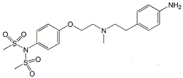 Dofetilide N`-Desmethylsulfonyl N-Methylsulfonyl Impurity ;N-[4-[2-[[2-(4-Aminophenyl)ethyl]methylamino]ethoxy]phenyl]-N-(methylsulfonyl)-methanesulfonamide  |  937195-06-7