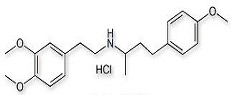 Dobutamine EP Impurity C ;Dobutamine USP RC C;Trimethoxy Dobutamine HCl; (2RS)-N-[2-(3,4-Dimethoxyphenyl)ethyl]-4-(4-methoxyphenyl)butan-2-amine hydrochloride   |  51062-14-7