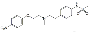 Dofetilide N-Nitryl Impurity ;N-(4-(2-(Methyl(2-(4-nitrophenoxy)ethyl)amino)ethyl)phenyl)methanesulfonamide  |  115256-45-6