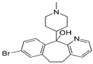 Desloratadine 8-Bromo-11-Hydroxy-N-Methyl Impurity ;  8-Bromo-6,11-dihydro-11-[N-methyl-4-piperidinyl]-11-hydroxy-5H-benzo [5,6] cyclohepta[1,2-b]pyridine