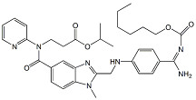 Dabigatran Etexilate Impurity G; Dabigatran Etexilate Isopropyl ester; propan-2-yl 3-[[2-[[4-[(E)-N'-[(hexyloxy)carbonyl]carbamim idoyl]anilino ]methyl]-1-methyl-1 Hbenzim idazole-5-carbonyl](pyridin-2-yl)amino ]propanoate; 1610758-19-4