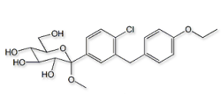 Dapagliflozin Impurity 4 ; (2R,3R,4S,5S,6R)-2-(4-Chloro-3-(4-ethoxybenzyl)phenyl)-6-(hydroxymethyl)-2-methoxytetrahydro-2H-pyran-3,4,5-triol ;1528636-07-8