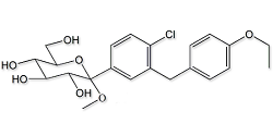 Dapagliflozin Methoxy Pyranose Impurity ; Dapagliflozin Impuity 2; 2S,3R,4S,5S,6R)-2-[4-Chloro-3-(4-ethoxybenzyl)phenyl]-6-(hydroxymethyl)-2-methoxy-tetrahydropyran-3,4,5-triol; Methyl 1-C-[4-chloro-3-[(4-ethoxyphenyl)methyl]phenyl]-alpha-D-glucopyranoside | 714269-57-5
