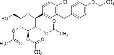 Dapagliflozin Triacetate; (2S,3S,4R,5R,6R)-2-(4-chloro-3-(4-ethoxybenzyl)phenyl)-6-(hydroxymethyl)tetrahydro-2H-pyran-3,4,5-triyl triacetate; 1443341-94-3