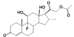 Dexamethasone Acetate EP Impurity E ; 9-Fluoro-11β,17-dihydroxy-16α-methyl-3,20-dioxopregn-4-en-21-yl acetate