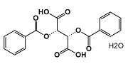 (+)-Dibenzoyl-D-tartaric acid monohydrate  |  80822-15-7