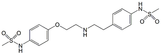 Dofetilide Related Compound A; Dofetilide N-Desmethyl Impurity ;  N-[4-[2-[[2-[4-[(Methylsulfonyl)amino]phenoxy]ethyl]amino]ethyl]phenyl]methane sulfonamide ;  176447-94-2