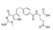 Pemetrexed EP Impurity A ;Pemetrexed BP Impurity A ;Pemetrexed N-Methyl Analog ; N-[[4-[2-(2-Amino-1-methyl-4,7-dihydro-4-oxo-1H-pyrrolo[2,3-d]pyrimidin-5-yl)ethyl]phenyl]carbonyl]-L-glutamic acid   |  869791-42-4