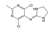 Moxonidine EP Impurity A ; 6-Chloro Moxonidine ;4,6-Dichloro-N-(imidazolidin-2-ylidene)-2-methylpyrimidin-5-amine  |  352457-35-3