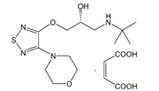 Timolol EP Impurity A ; Timolol BP Impurity A ;Timolol USP RC A ;(R)-Timolol Maleate ;(2R)-1-[(1,1-Dimethylethyl)amino]-3-[[4-(morpholin-4-yl)-1,2,5-thiadiazol-3-yl]oxy]propan-2-ol maleate  |  26839-77-0