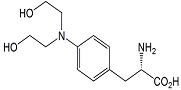 Melphalan EP Impurity A ;Dihydroxy Melphatalan ;4-[bis(2-Hydroxyethyl)amino]-L-phenylalanine ;3-[p-[bis(2-Hydroxyethyl)amino]phenyl]alanine  |  72143-20-5