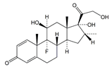 Dexamethasone Acetate EP Impurity A ; Dexamethasone ;Betamethasone EP Impurity A ;Dexamethasone Isonicotinate EP Impurity A ;9-Fluoro-11β,17,21-trihydroxy-16α-methylpregna-1,4-diene-3,20-dione  |  50-02-2