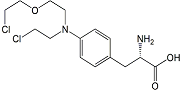 Melphalan EP Impurity J ;2-Chloroethoxy Dechloro Melphalan ;4-[[2-(2-Chloroethoxy)ethyl](2-chloroethyl)amino]-L-phenylalanine