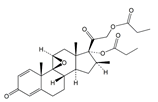 Beclometasone Dipropionate EP Impurity J ; Betamethasone 9,11-Epoxide 17,21-Dipropionate ;9,11β-Epoxy-16β-methyl-3,20-dioxo-9β-pregna-1,4-diene-17,21-diyl dipropanoate  |  66917-44-0