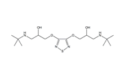Timolol EP Impurity J ; Timolol BP Impurity J ;1,1′-[1,2,5-Thiadiazol-3,4-diylbis(oxy)]bis[3-[(1,1-dimethylethyl)amino]propan-2-ol
