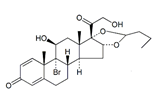Budesonide EP Impurity J ; 9α-Bromo Budesonide ; 16α,17-[(1RS)-Butylidenebis(oxy)]-9α-bromo-11β,21-dihydroxypregna-1,4-diene-3,20-dione  |  313474-59-8
