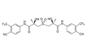 Bicalutamide EP Impurity K ; (2R,2′S)-3,3′-Sulfonyl-bis[N-[4-cyano-3-(trifluoromethyl)phenyl]-2-hydroxy-2-methylpropanamide]