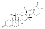 Beclometasone Dipropionate EP Impurity L ; 1,2-Dihydro Beclomethasone Dipropionate ;  9-Chloro-11β-hydroxy-16β-methyl-3,20-dioxopregn-4-ene-17,21-diyl dipropanoate   |   114371-33-4