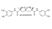 Bicalutamide EP Impurity L ;(2RS,2′RS)-3,3′-Sulfonyl-bis[N-[4-cyano-3-(trifluoromethyl)phenyl]-2-hydroxy-2-methylpropanamide]