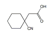 Gabapentin EP Impurity B ;Gabapentin USP Related Compound B ; (1-Cyanocyclohexyl)acetic acid | 133481-09-1