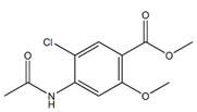 Metoclopramide EP Impurity B ;Metoclopramide USP RC B ; Metoclopramide BP Impurity B ; Methyl 4-(acetylamino)-5-chloro-2-methoxybenzoate  | 4093-31-6
