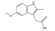 Indomethacin EP Impurity B ;Indomethacin USP RC A ;Indomethacin N-Deschlorobenzoyl Impurity ;5-Methoxy-2-methyl-1H-indole-3-acetic Acid  |  2882-15-7