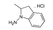 Indapamide EP Impurity C ; (2RS)-2-Methyl-2,3-dihydro-1H-indol-1-amine HCl  |   102789-79-7