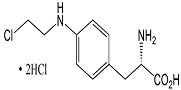 Melphalan EP Impurity C ; 4-[(2-Chloroethyl)amino]-L-phenylalanine dihydrochloride  |  896715-19-8 (2 HCl)