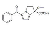 Ketorolac EP Impurity D ;1-Methoxy Ketorolac Sodium ;(1RS)-5-Benzoyl-1-methoxy-2,3-dihydro-1H-pyrrolizine-1-carboxylic acid sodium salt  |  1391053-45-4