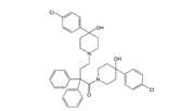 Loperamide EP Impurity E ; 4-(4-Chlorophenyl)-1-[4-[4-(4-chlorophenyl)-4-hydroxypiperidin-1-yl]-2,2-diphenylbutanoyl]piperidin-4-ol  |  1426322-82-8
