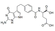 Pemetrexed EP Impurity E ; Pemetrexed P Impurity E ;Pemetrexed R-Isomer ;  (D)-Pemetrexed ;(2R)-2-[[[4-[2-(2-amino-4-oxo-4,7-dihydro-1H-pyrrolo[2,3-d]pyrimidin-5-yl)ethyl]phenyl]carbonyl]amino]pentanedioic acid  |  182009-04-7