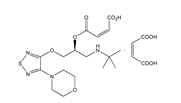 Timolol EP Impurity E ;Timolol BP Impurity E ;Timolol USP RC E ;(2Z)-4-[(1S)-1-[[(1,1-Dimethylethyl)amino]methyl]-2-[[4-(morpholin-4-yl)-1,2,5-thiadiazol-3-yl]oxy]ethoxy]-4-oxobut-2-enoic acid maleate  |  1026075-53-5
