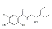 Metoclopramide EP Impurity F ;Metoclopramide BP Impurity F ; O-Desmethyl Metoclopramide HCl ; 4-Amino-5-chloro-N-[2-(diethylamino)ethyl]-2-hydroxybenzamide   |  38339-95-6; 38059-78-8