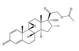 Dexamethasone Acetate EP Impurity F ;17-Hydroxy-16α-methyl-3,20-dioxo-9β,11β-epoxypregna-1,4-dien-21-yl acetate  |  2884-51-7