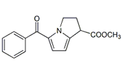 Ketorolac EP Impurity H ; Ketorolac Methyl Ester ;Methyl (1RS)-5-benzoyl-2,3-dihydro-1H-pyrrolizine-1-carboxylate  |   80965-09-9