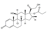 Beclometasone Dipropionate EP Impurity H ;Beclometasone 17-Propionate ;9-Chloro-11β,21-dihydroxy-16β-methyl-3,20-dioxopregna-1,4-dien-17-yl propanoate | 5534-18-9