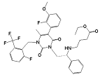 Elagolix Ethyl Ester ; Ethyl (R)-4-((2-(5-(2-fluoro-3-methoxyphenyl)-3-(2-fluoro-6-(trifluoromethyl)benzyl)-4-methyl-2,6-dioxo-3,6-dihydropyrimidin-1(2H)-yl)-1-phenylethyl)amino)butanoate; 832720-84-0