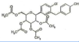 Empagliflozin EAP Impurity ; Acetic acid (2R,3R,4R,5S,6S)-3,4,5-triacetoxy-6-[4-chloro-3-(4-hydroxy-benzyl)-phenyl]-tetrahydro-pyran-2-yl methyl ester