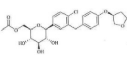 Empagliflozin MAE Impurity ;((2R,3S,4R,5R,6S)-6-(4-Chloro-3-(4-(((S)-tetrahydrofuran-3-yl)oxybenzyl)phenyl)-3,4,5-trihydroxytetrahydro-2H-pyran-2-yl)methyl acetate