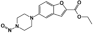 Ethyl 5-(4-nitroso-1-piperazinyl)-2-benzofurancarboxylate; 2-Benzofurancarboxylic acid, 5-(4-nitroso-1-piperazinyl)-, Ethyl Ester;Ethyl 5-(4-nitrosopiperazin-1-yl)benzofuran-2-carboxylate;2512217-82-0