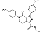 Ethyl1-(4-methoxyphenyl)-6-(4-nitrophenyl)-7-oxo-4,5,6,7-tetrahydro-1H-pyrazolo[3,4-c]pyridine-3-carboxylate |536759-91-8